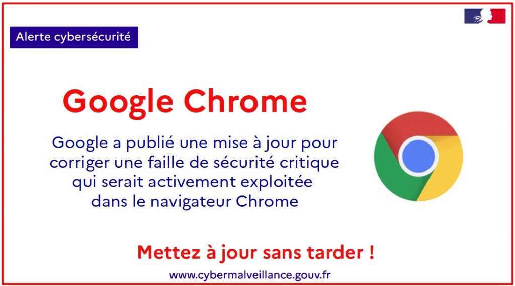 Mise à jour Google Chrome importante
